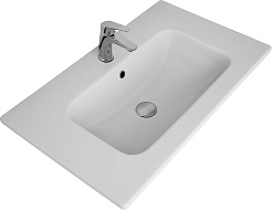 Opadiris Тумба с раковиной Луиджи 80 подвесная серая матовая – фотография-9